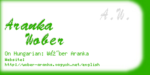 aranka wober business card